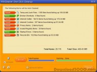 WinCleaner OneClick CleanUp version 10 screenshot